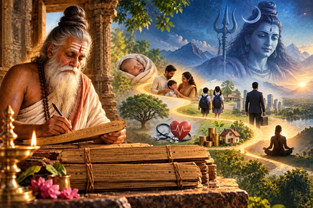 Authentic Nadi Palm Leaf Manuscripts and Reading Scene