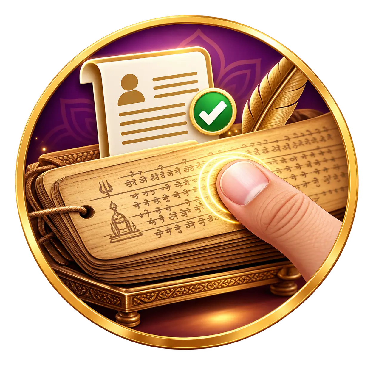 Thumbprint impression for Nadi Astrology