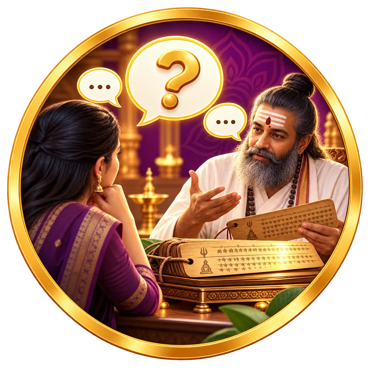 Guruji Explaining Nadi Predictions